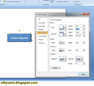 Tombol 3 Dimensi Powerpoint