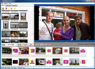 تحميل برنامج تصميم فيديو سلايد شو لصورك المجاني Bolide Slideshow Creator 2.1