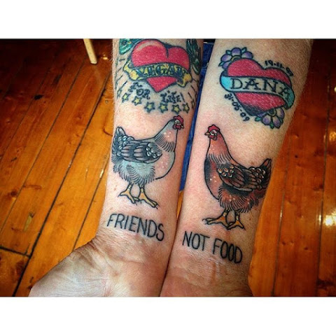 Friends Not Food: Cool Vegan Tattoos by Avalon Westcott