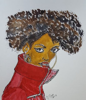 Women of Colour Portraiture in Mixed Media