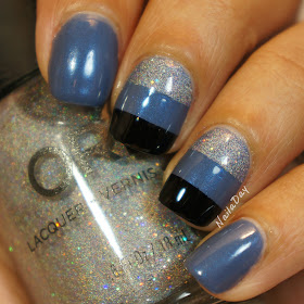 NailaDay: Color Block with Barielle Slate of Affairs and Orly Mirroball