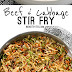 BEEF AND CABBAGE STIR FRY