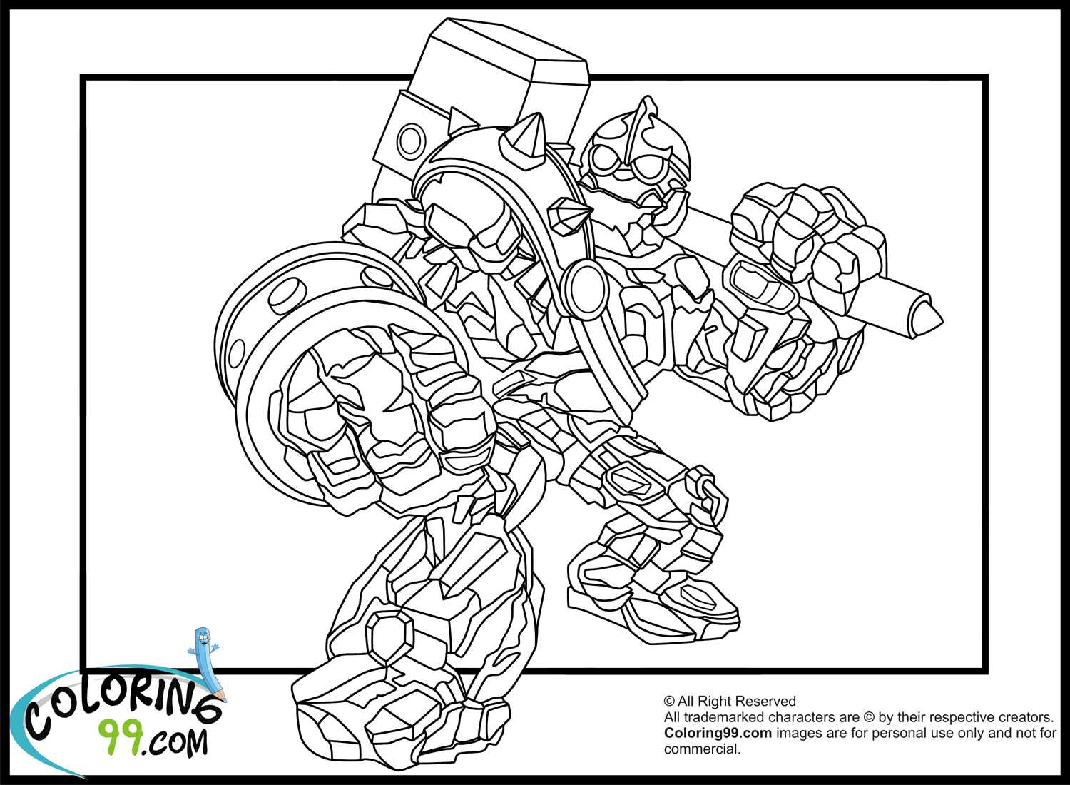 Download Skylanders Giants Coloring Pages | Minister Coloring
