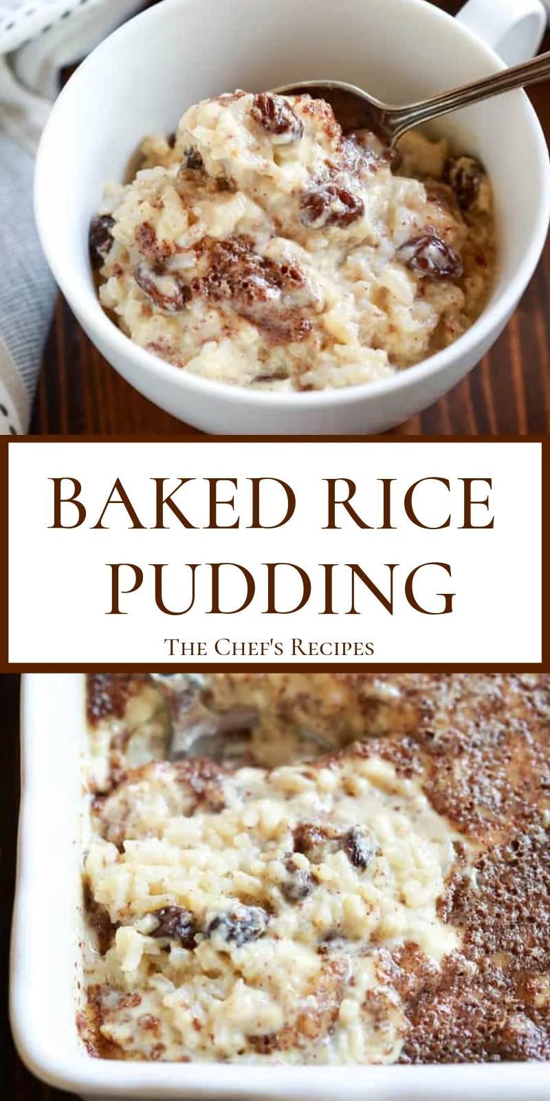 BAKED RICE PUDDING