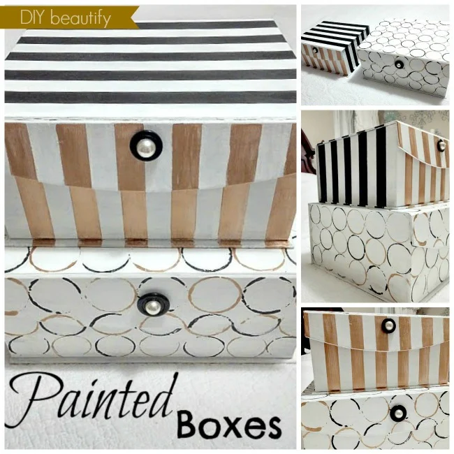 Transform storage boxes with chalk paint for a modern look! diy beautify