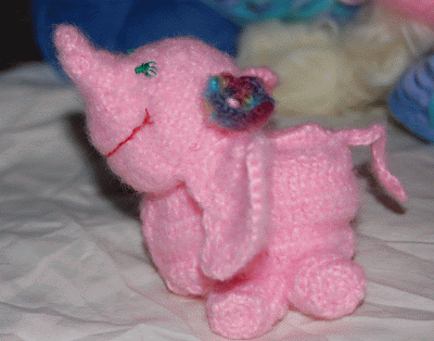 elefant crosetat pentru copii, crochet elephant toy