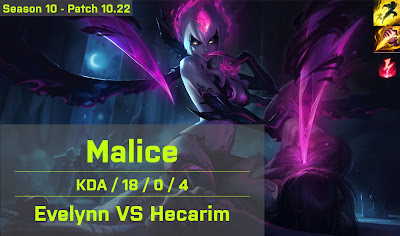 Malice Evelynn JG vs Hecarim - EUW 10.22