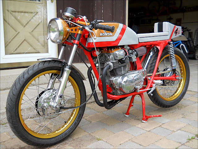 1975 Honda CB200T Caf   Racer    8negro