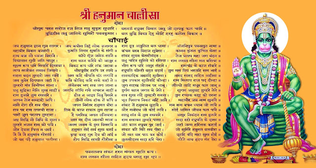 Lyrics Of Hanuman Chalisa In English