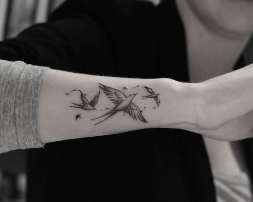 este_encantador_aves_tatuagem