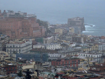 Napoli through a rain mist