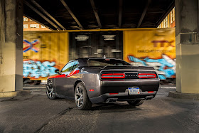 Rear 3/4 view of 2015 Dodge Challenger R/T