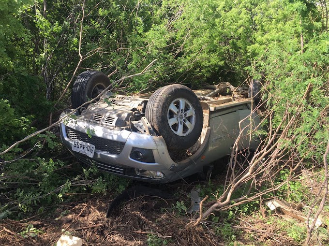 Motorista perde controle de carro e capota em rodovia entre Diamante e Ibiara, no Vale do Piancó