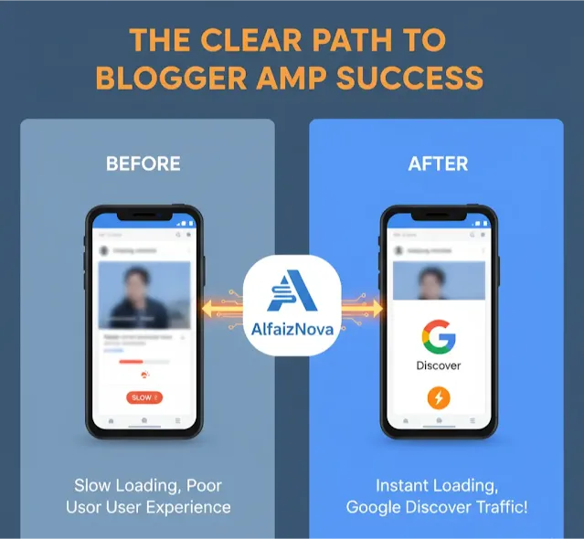 The definitive 2025 guide to AMP on Blogger. Master technical implementation, fix validation errors, and boost traffic with AlfaizNova's proven step-by-step method.