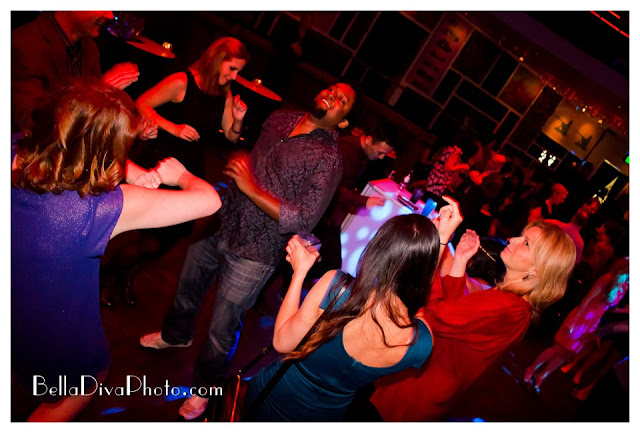 Company Holiday Party, Fluxx nightclub, Gaslamp Quarter, San Diego, dancing