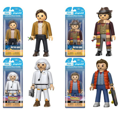 Funko x Playmobil 6 Inch Action Figures - Teenage Mutant Ninja Turtles, Back to the Future, Ghostbusters, Doctor Who and Willy Wonka