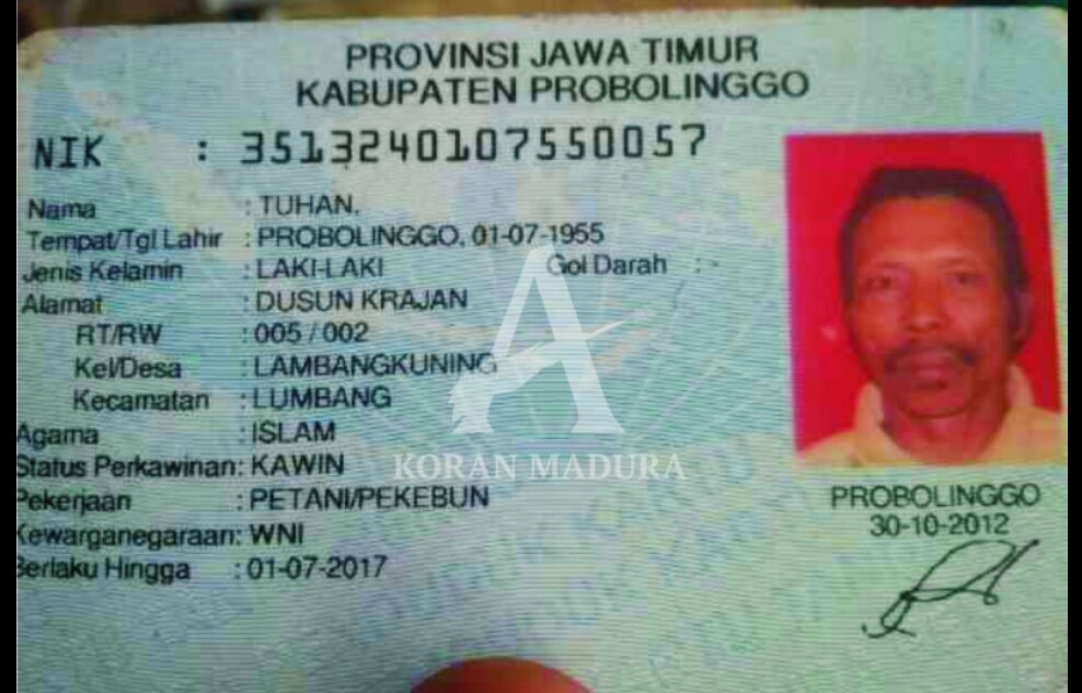  Nama Nama Ktp Unik Yang Bikin Kamu Ngakak Sampe Abis 