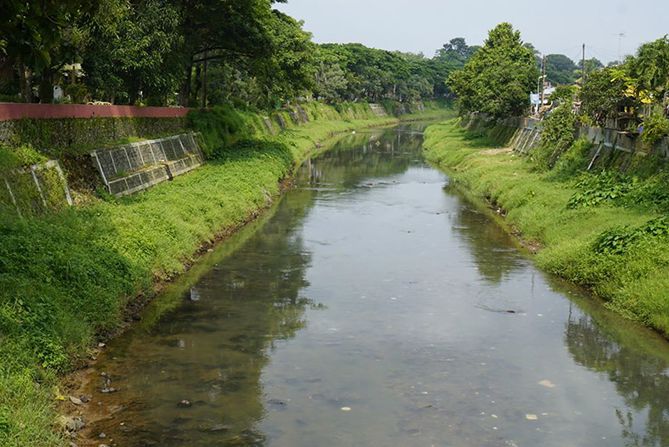 Kali Kanal Jepara kala pagi