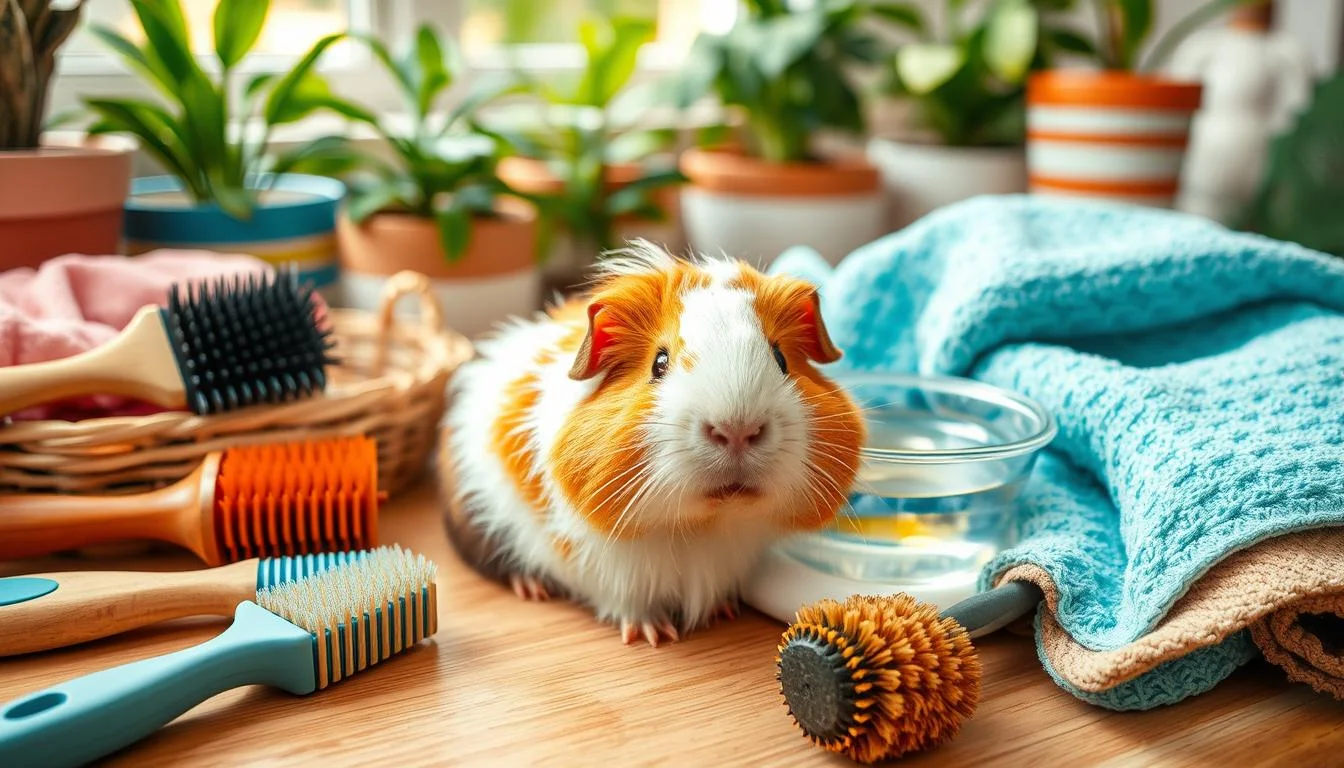 Guinea Pig Grooming Essentials: Brushes, Towels, and Care