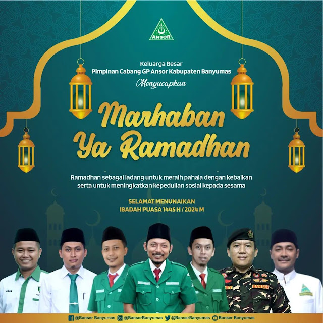 Marhaban Ya Ramadhan - PC GP Ansor Banyumas