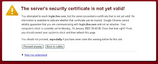 certificate error