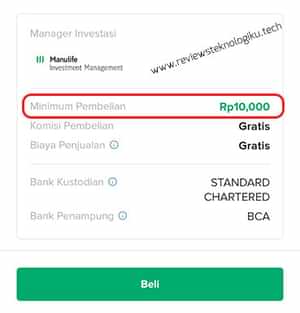 beli saham 10 ribu di bibit reksa dana