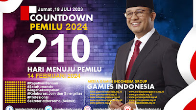 Update Countdown Pemilu 2024 | Jumat 18 Juli 2023