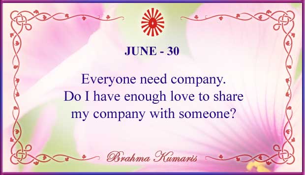 Thought For The Day June 30