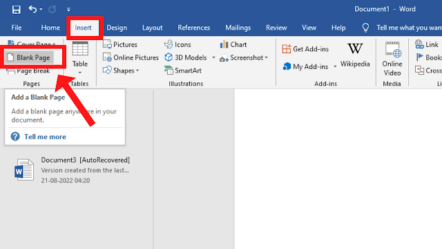 How to Add Blank Page in Microsoft Word