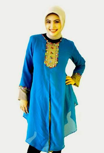 20 Contoh Model  Busana Baju  Muslim untuk Orang Gemuk