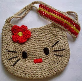 PATRON GRATIS BOLSO HELLO KITTY DE CROCHET 2611