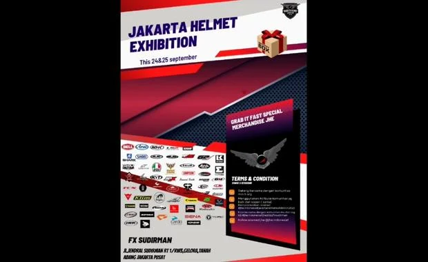 Jadwal acara Jakarta Helmet Exhibition (JHE) 2022 september 24-25