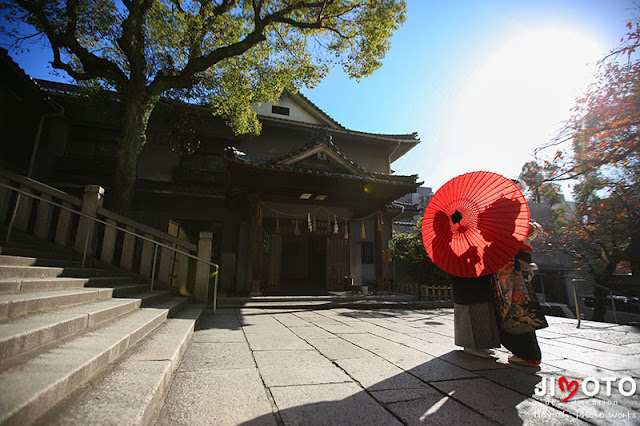 高津宮での挙式撮影