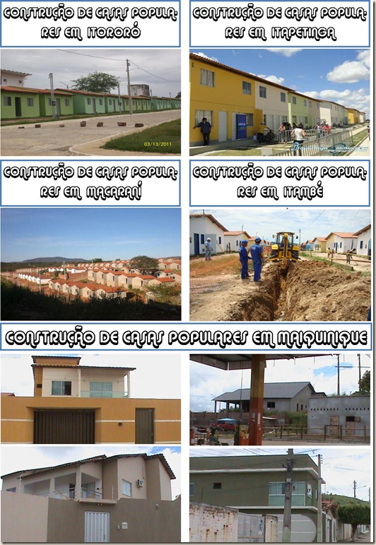 CASA POPULARES X CASARÕES