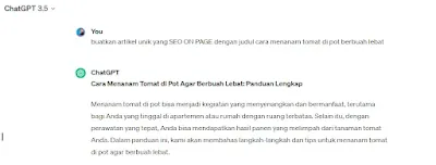 Tips Menulis Artikel SEO Full dengan chatGPT