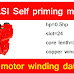 KALSI Self priming motor winding data ૦.5hp
