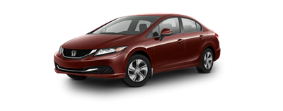 2013 Honda Civic Sedan LX Crimson Red