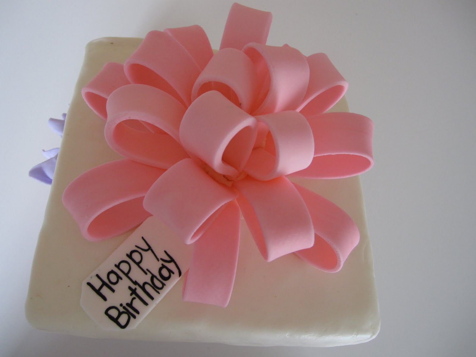 happy birthday chocolate cake images yes, that is a pink fondant bow. Can you hardly wait to see the rest?