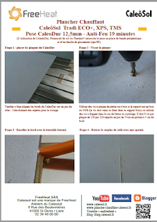 Plancher Chauffant Caleosol Tradi - Pose CaleoDur