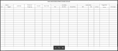 Buku Inventaris Perpustakaan SD, SMP, SMA, SMK 2017