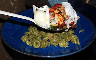 Roasted Vegetables and Goats' Cheese Pasta