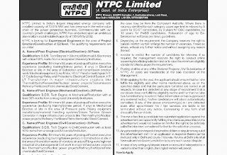 Govt Company NTPC Vacancy 2024 | सरकारी कंपनी एनटीपीसी लिमिटेड में रिक्त 100 पदों पर भर्ती के लिए ऑनलाइन आवेदन