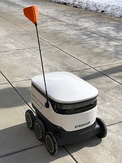 Delivery done by using robots