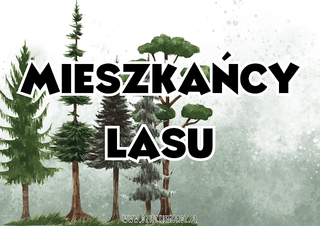 mieszkańcy lasu ilustracje