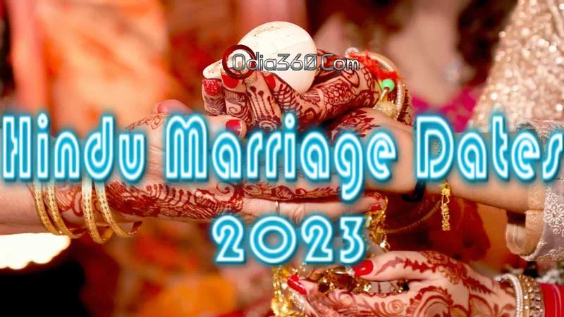 Odia Hindu All Marriage Dates for 2023 Year