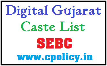 CASTE LIST FOR SEBC CATEGORY IN PDF DOWNLOAD