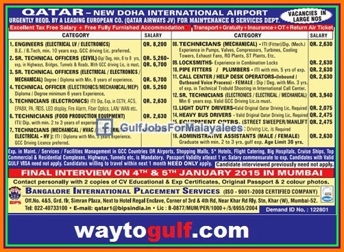 Qatar New Doha International Airport Large Job Vacancies