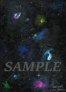 絵画（アクリル画）「Space Paint（2020年1月 Nobuyuki Oshima 大嶋信之）」データ販売
