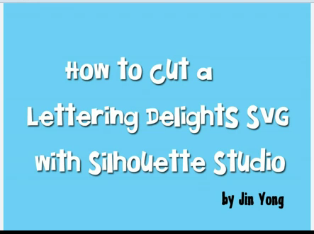 Download Under A Cherry Tree: How to cut a Lettering Delights SVG ...