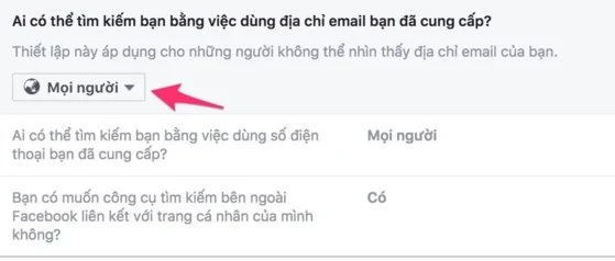 tìm tài khoản Facebook 3